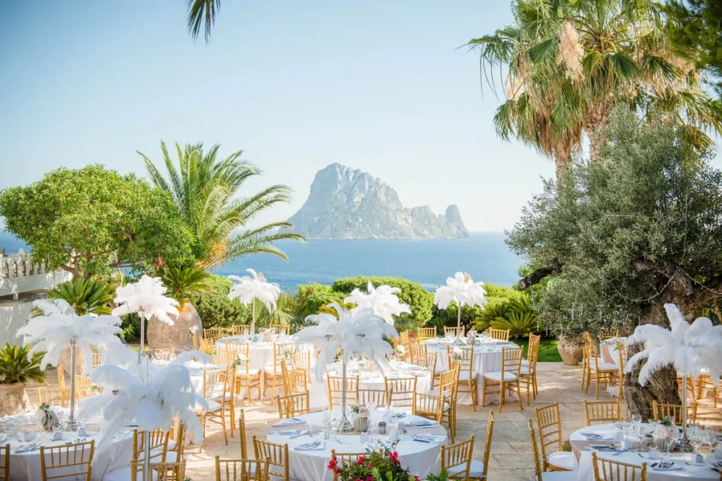 ibiza wedding venue with view to es vedra