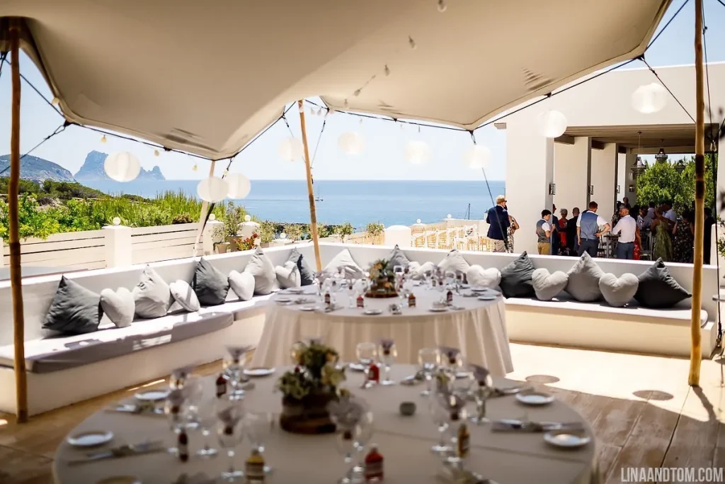 ibiza wedding location with beautiful wedding site