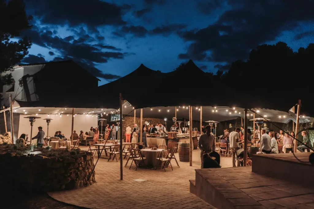 wedding night at masia pine