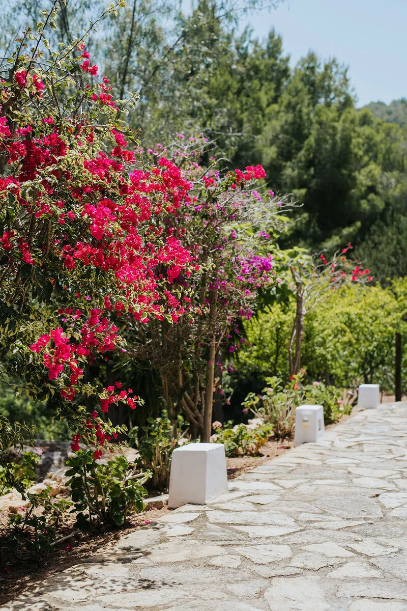 flowers in ibiza east villa for weddings