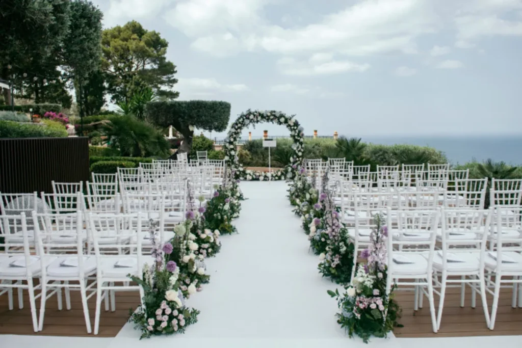 Wedding Ceremony in wedding venue boutique hotel in deya mallorca