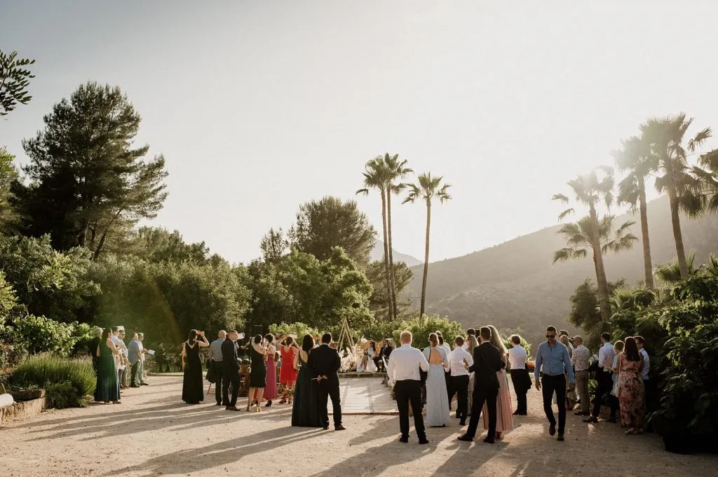Garden wedding venue in Alicante