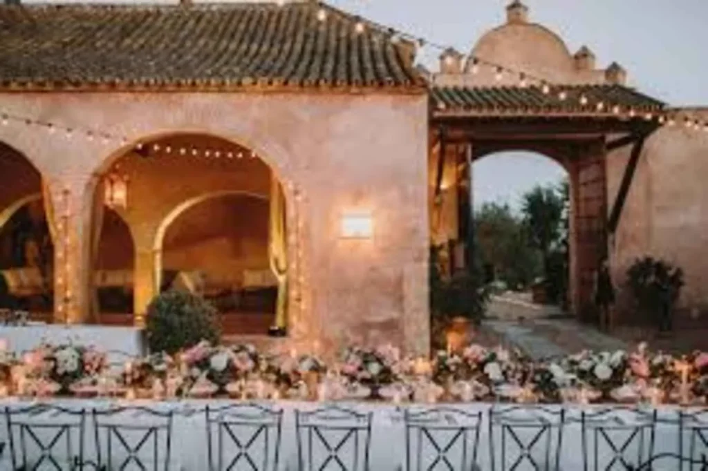 typical wedding decoration from Seville for weddings