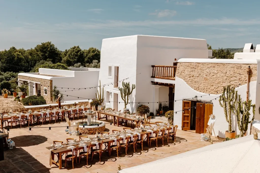 front space at ibiza farmhouse venue